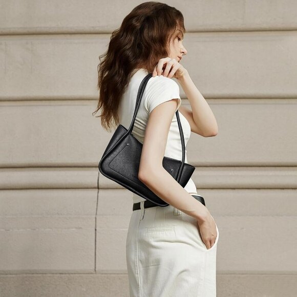 Small Purses for Women Trendy Shoulder Bag Vegan Leather Hobo Handbags with Doub - Picture 2 of 6